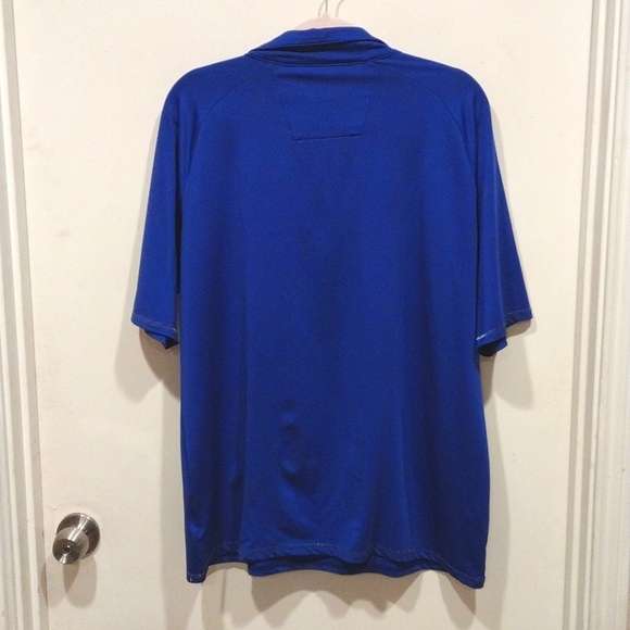Nancy Lopez Ladies Attract Royal Blue Embellished Half Sleeve Golf Polo Sz 1X - Picture 6 of 6